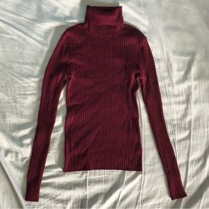 Express Ribbed Marled Turtleneck Sweater